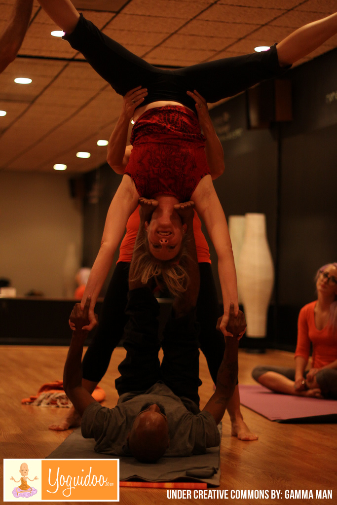 Pareja en practica de Yoga